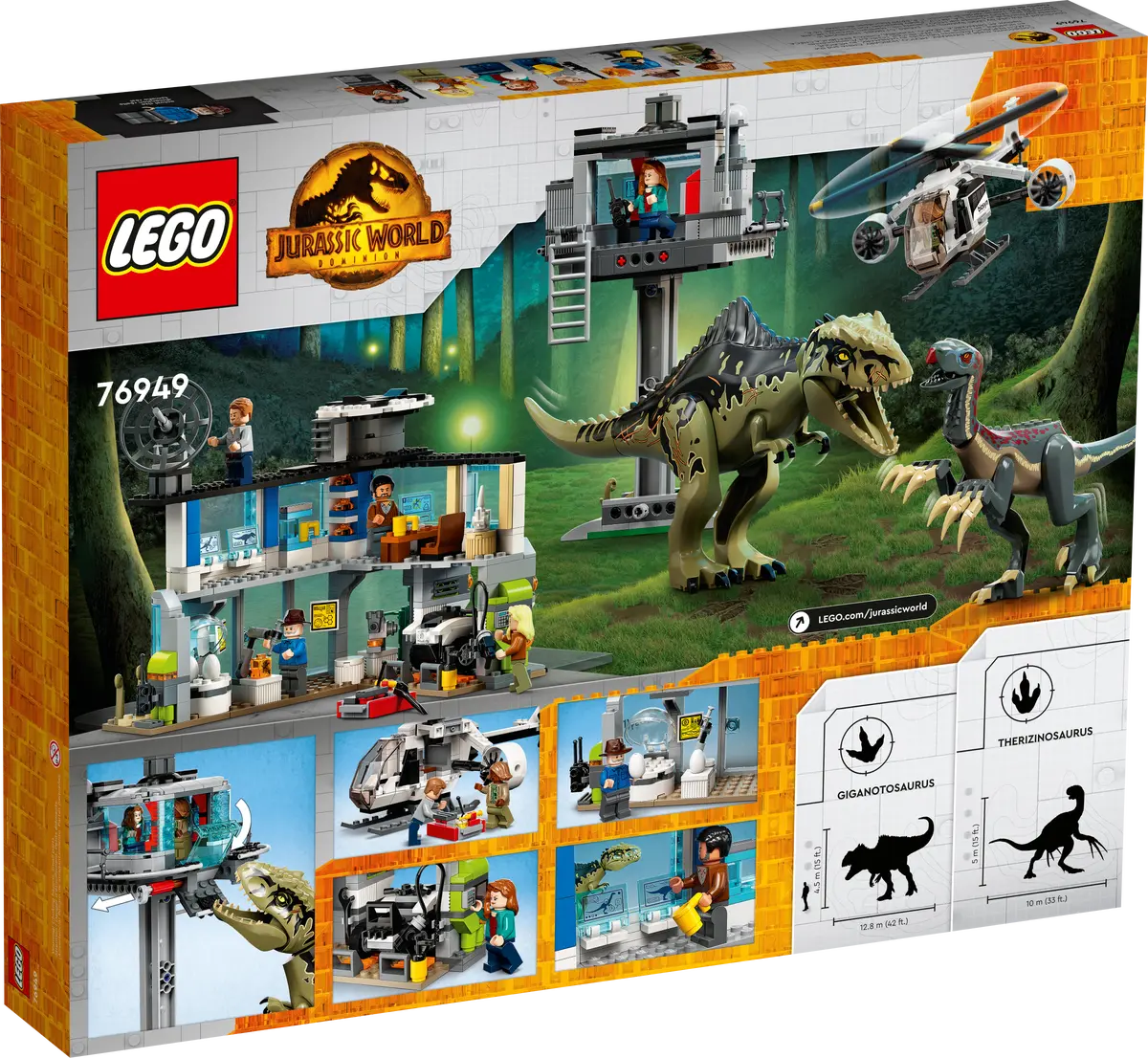 LEGO Jurassic World 76949 Gigantosaurus & Therizinosaurus Attack