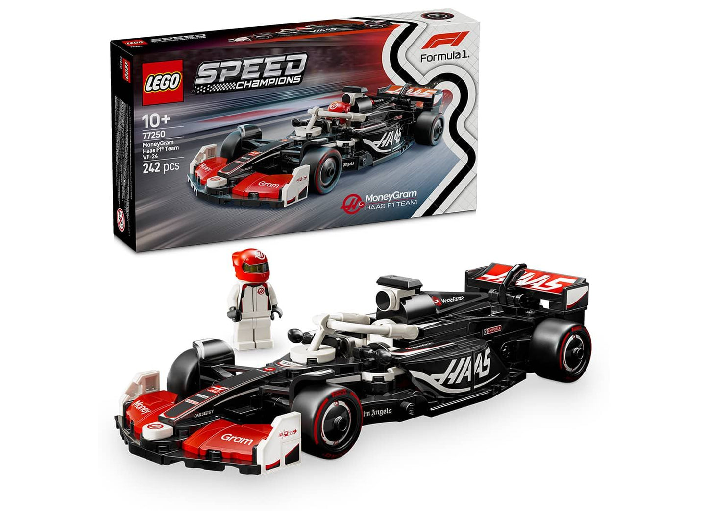 LEGO Speedchampions 77250 MoneyGram Haas F1 Team VF-24 Race Car