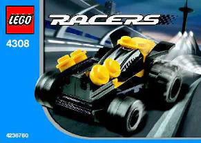 LEGO Racers 4308 Yellow Racer Mini Car
