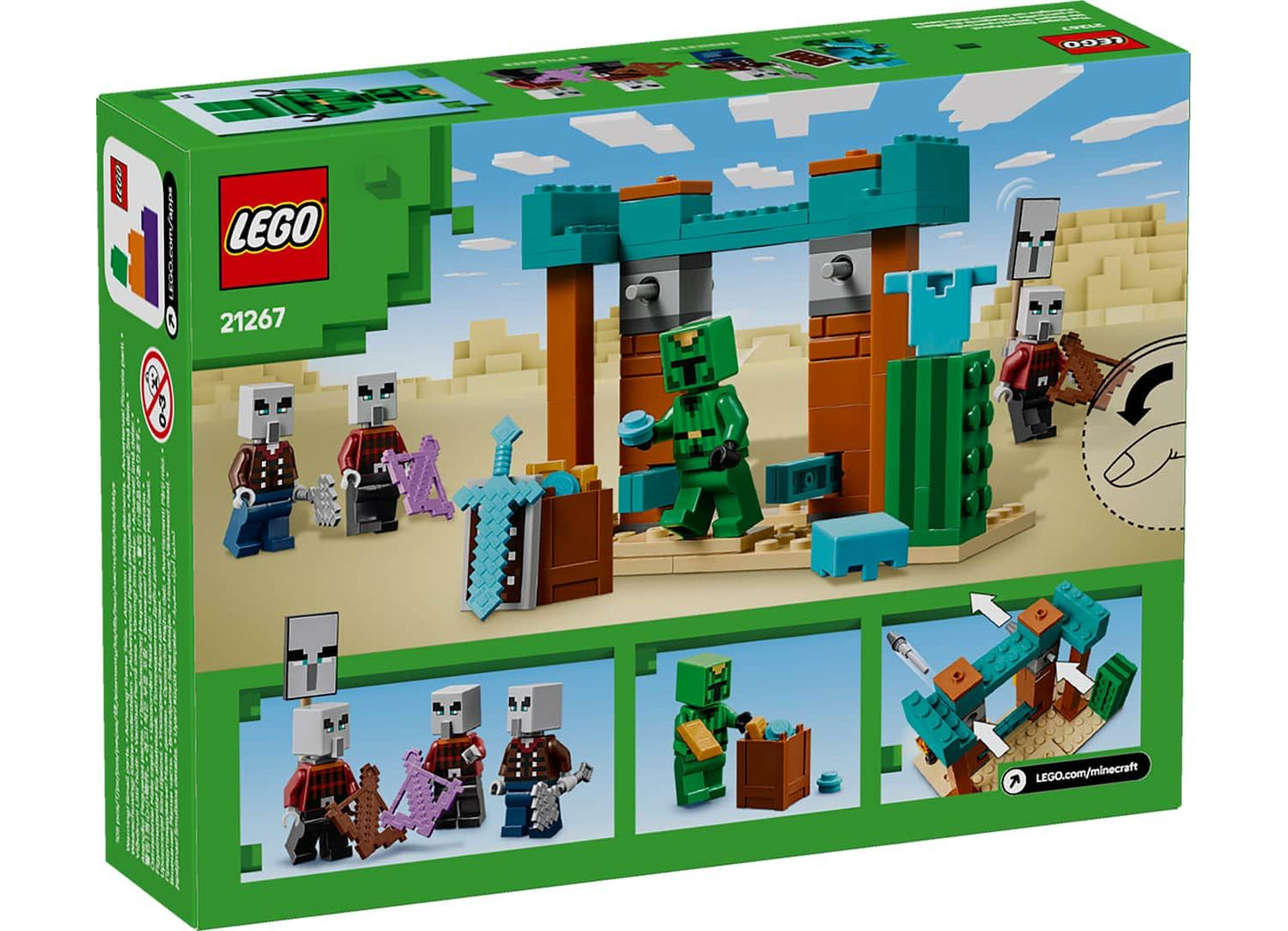 LEGO Minecraft 21267 The Illager Desert Patrol