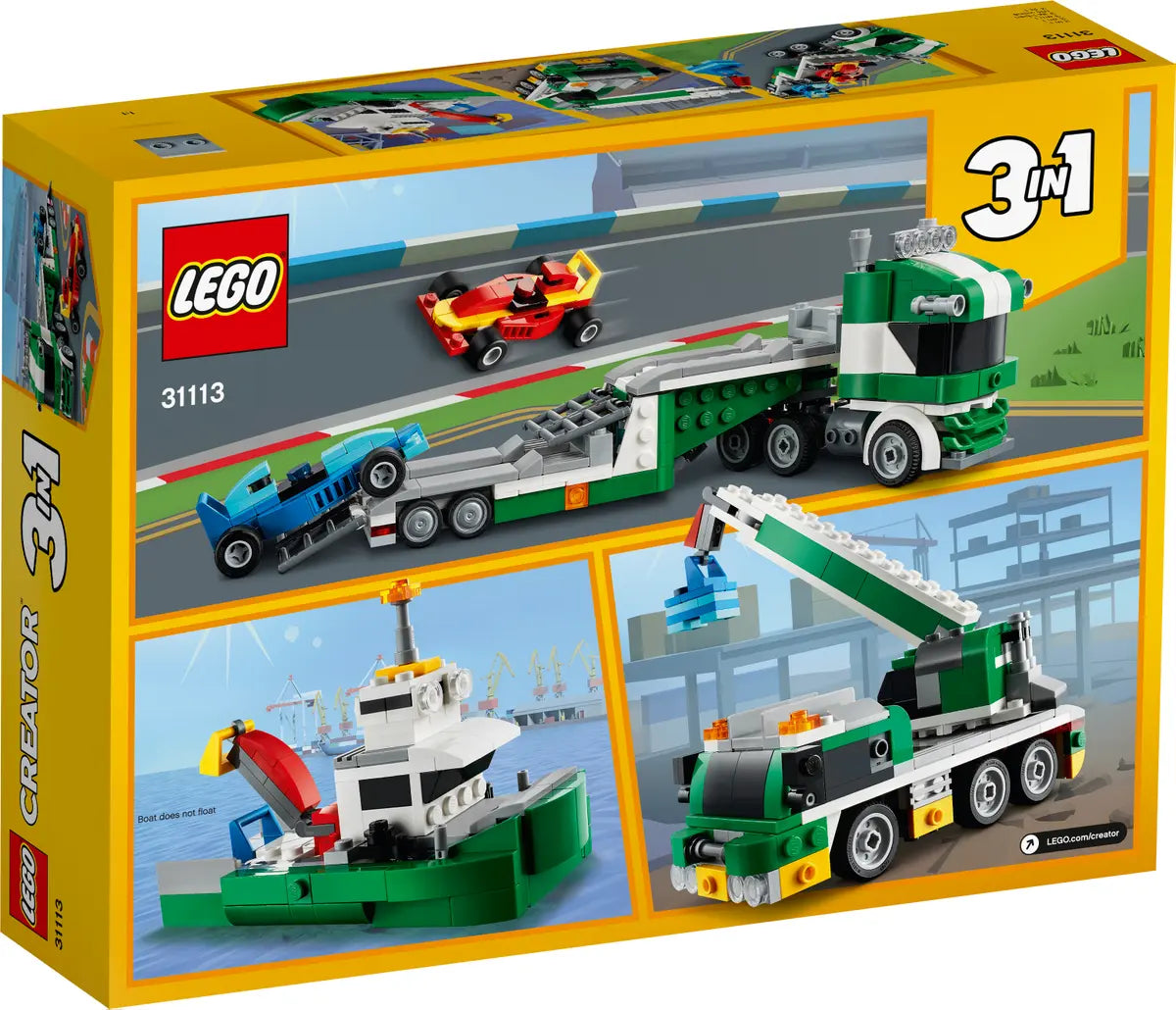 LEGO Creator 31113 Race Car Transporter