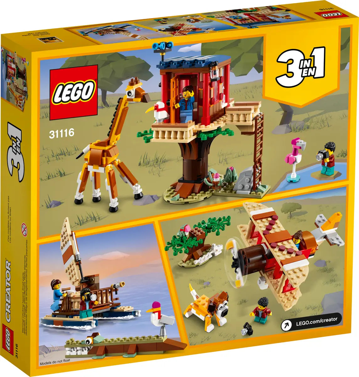 LEGO Creator 31116 Safari Wildlife Tree House