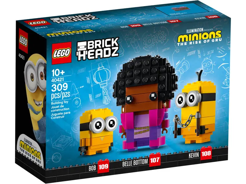 LEGO BrickHeadz 40421 Belle Bottom, Kevin and Bob