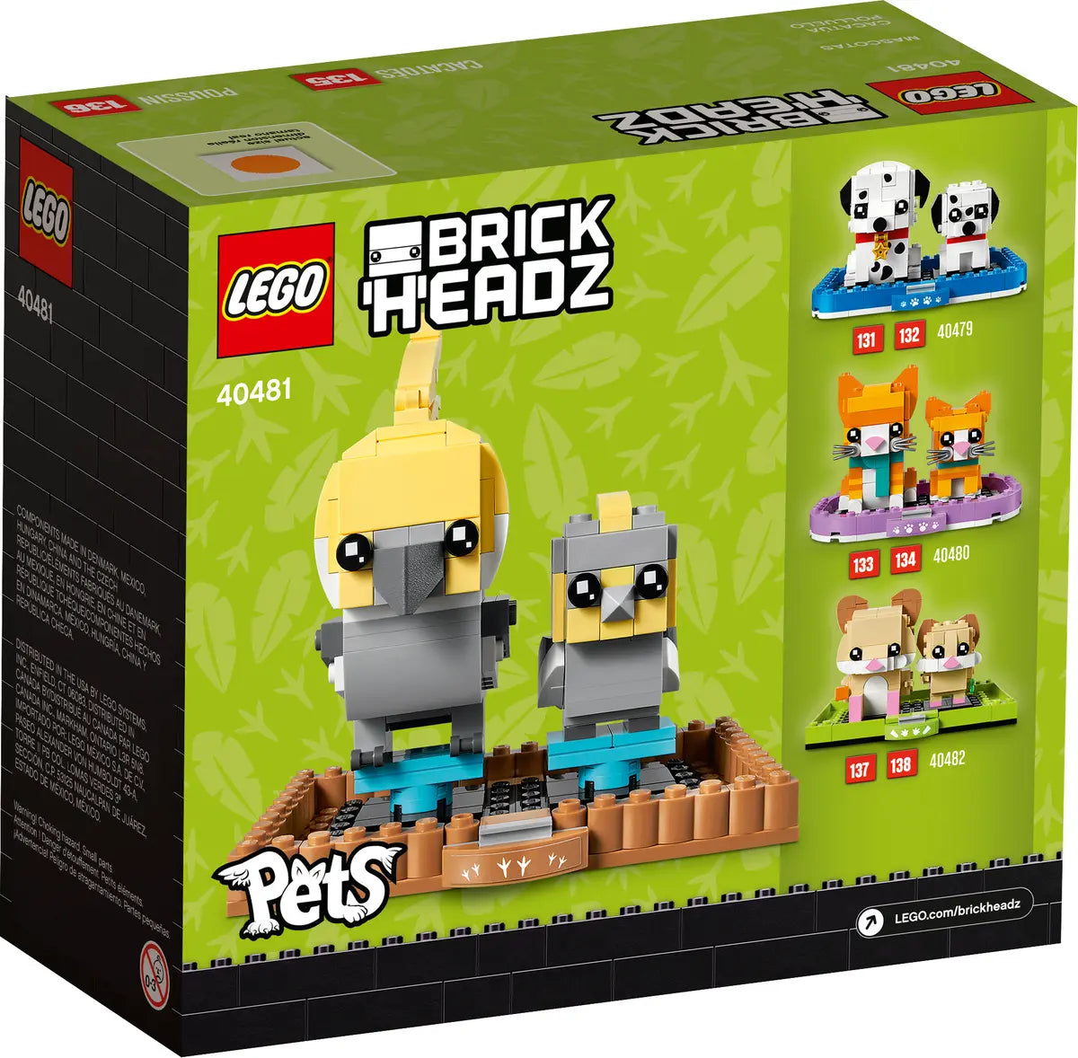 LEGO BrickHeadz 40481 Cockatiel