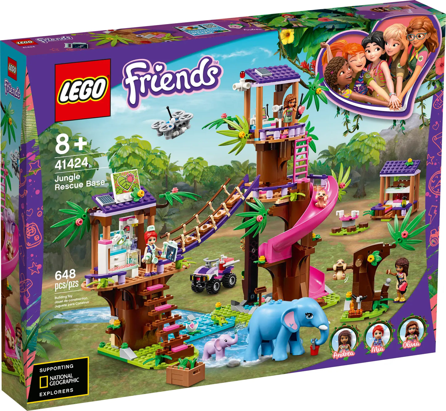 LEGO Friends 41424 Jungle Rescue Base