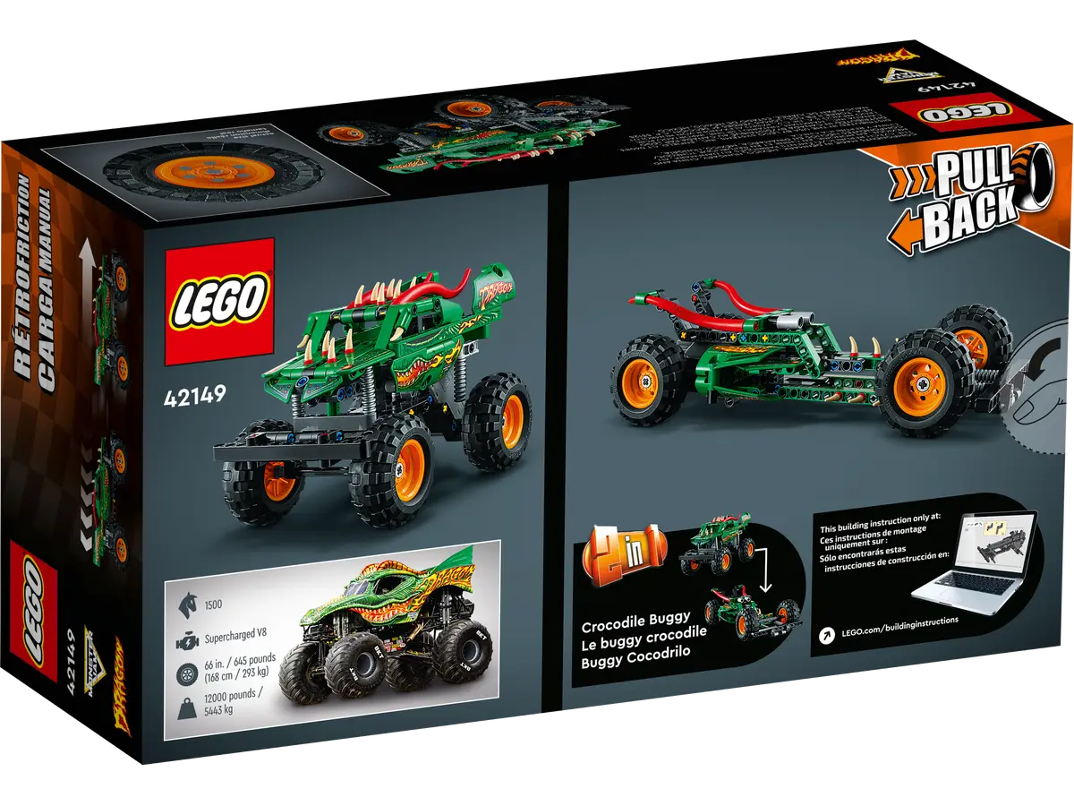 LEGO Technic 42149 Monster Jam Dragon