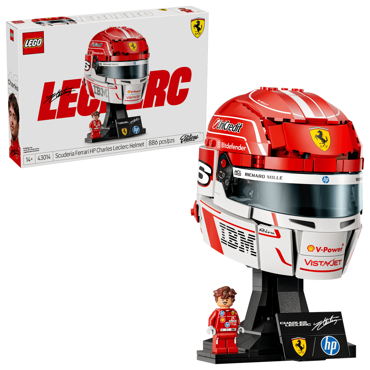 LEGO Editions 43014 Scuderia Ferrari HP Charles Leclerc Helmet