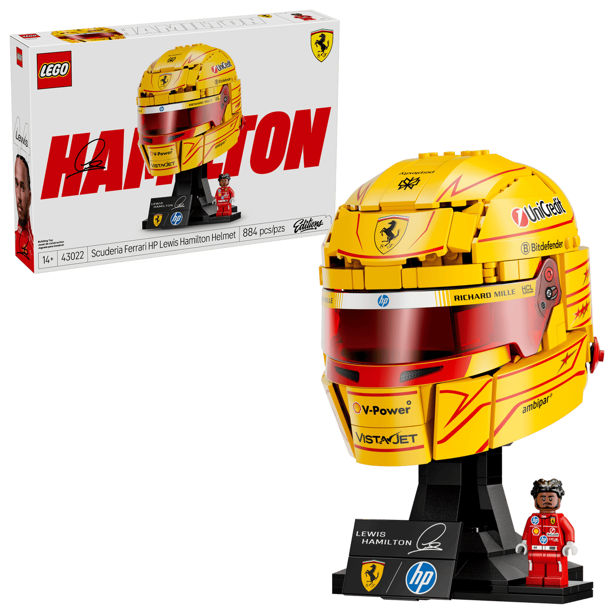 LEGO Editions 43022 Scuderia Ferrari HP Lewis Hamilton Helmet