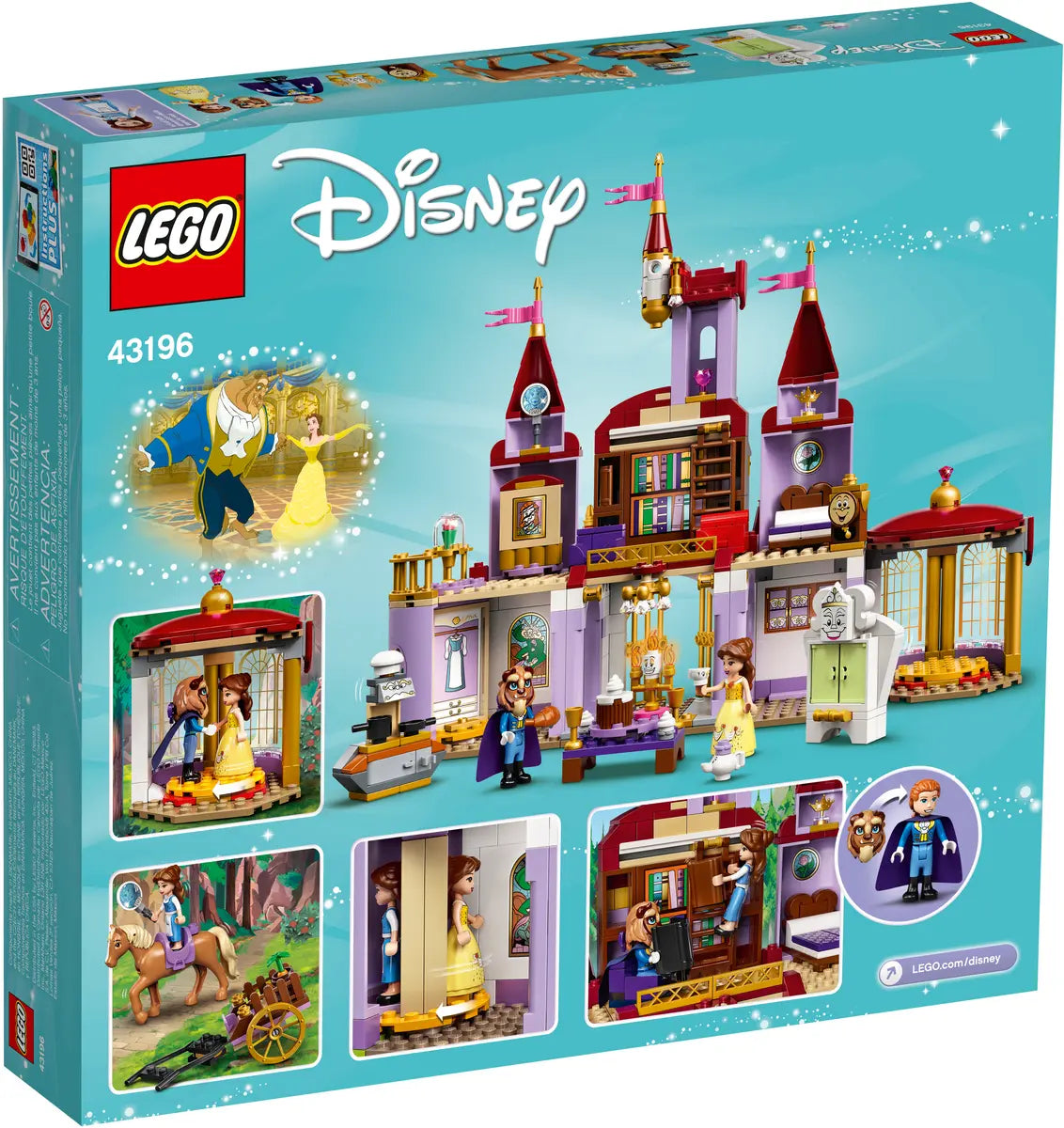 LEGO Disney Princess 43196 Belle and the Beast's Castle