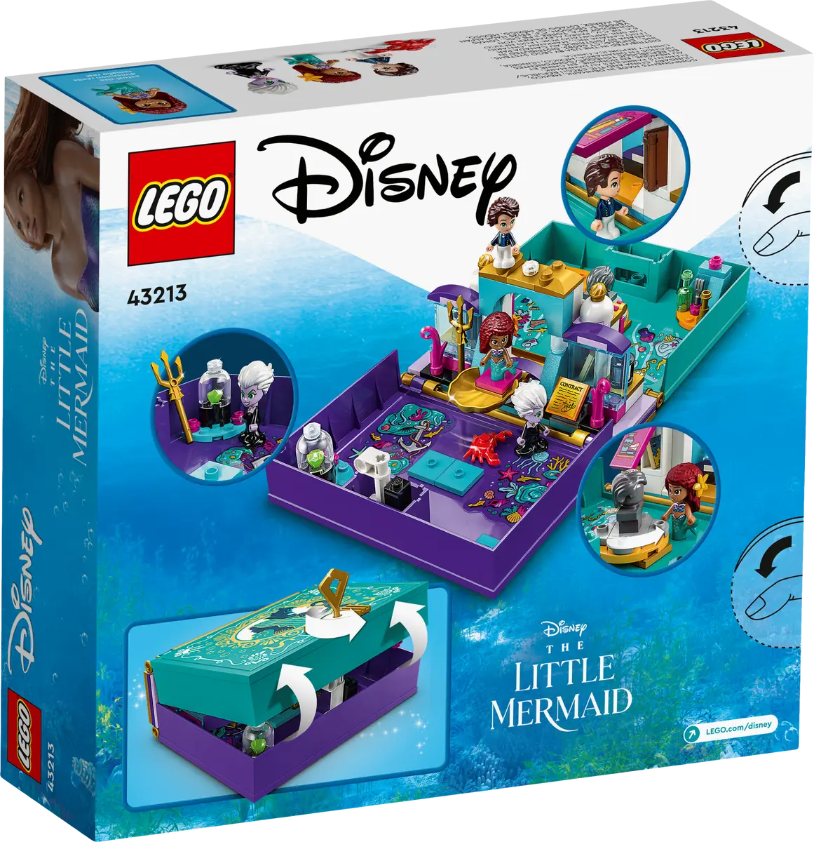 LEGO Disney 43213 The Little Mermaid Story Book