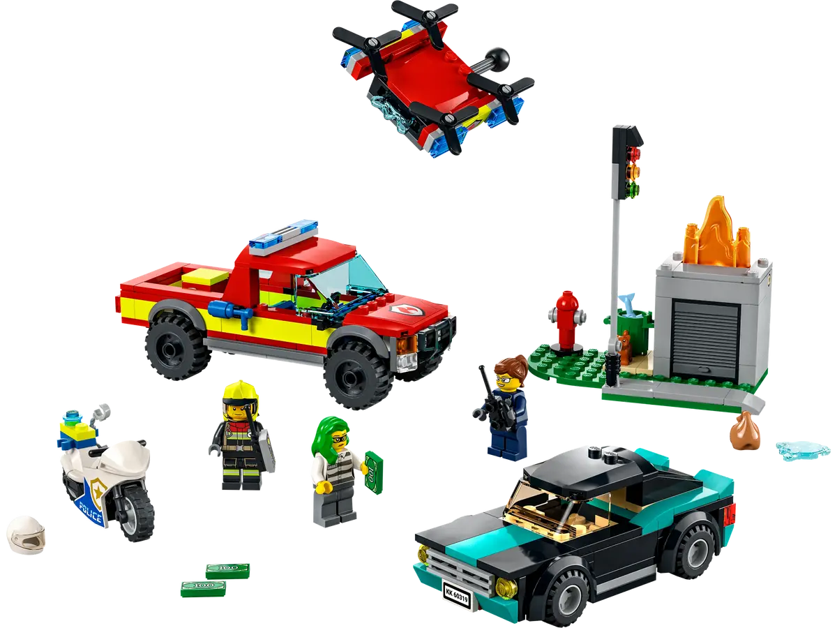 LEGO City 60319 Fire Rescue & Police Chase
