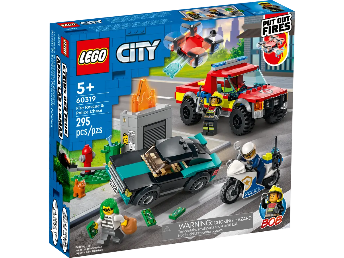LEGO City 60319 Fire Rescue & Police Chase