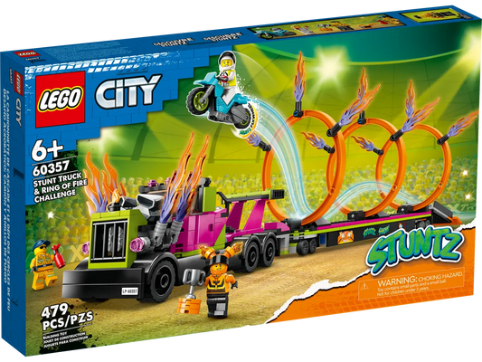 LEGO City 60357 Stunt Truck & Ring of Fire Challenge