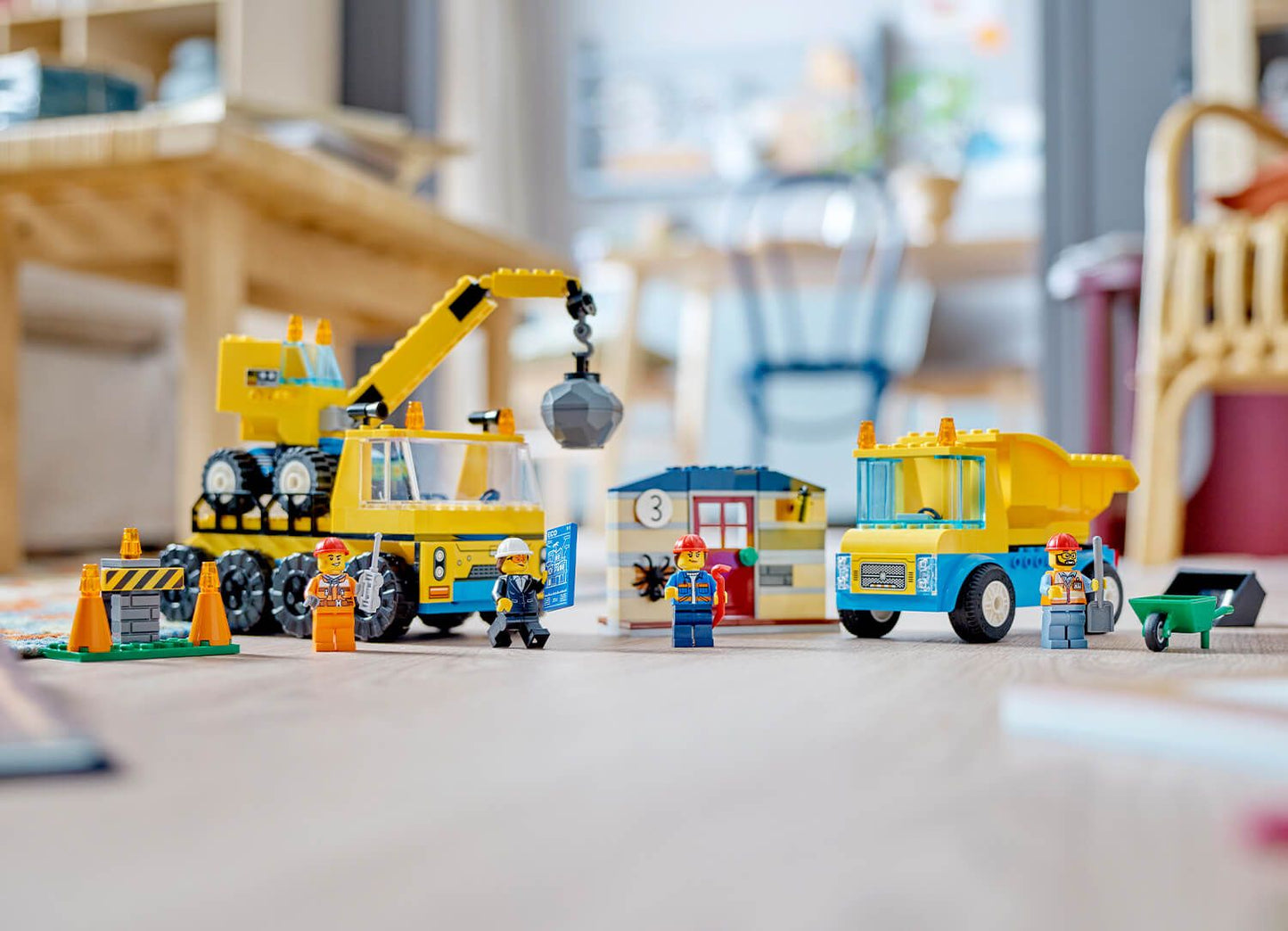 LEGO City 60391 Construction Trucks and Wrecking Ball Crane