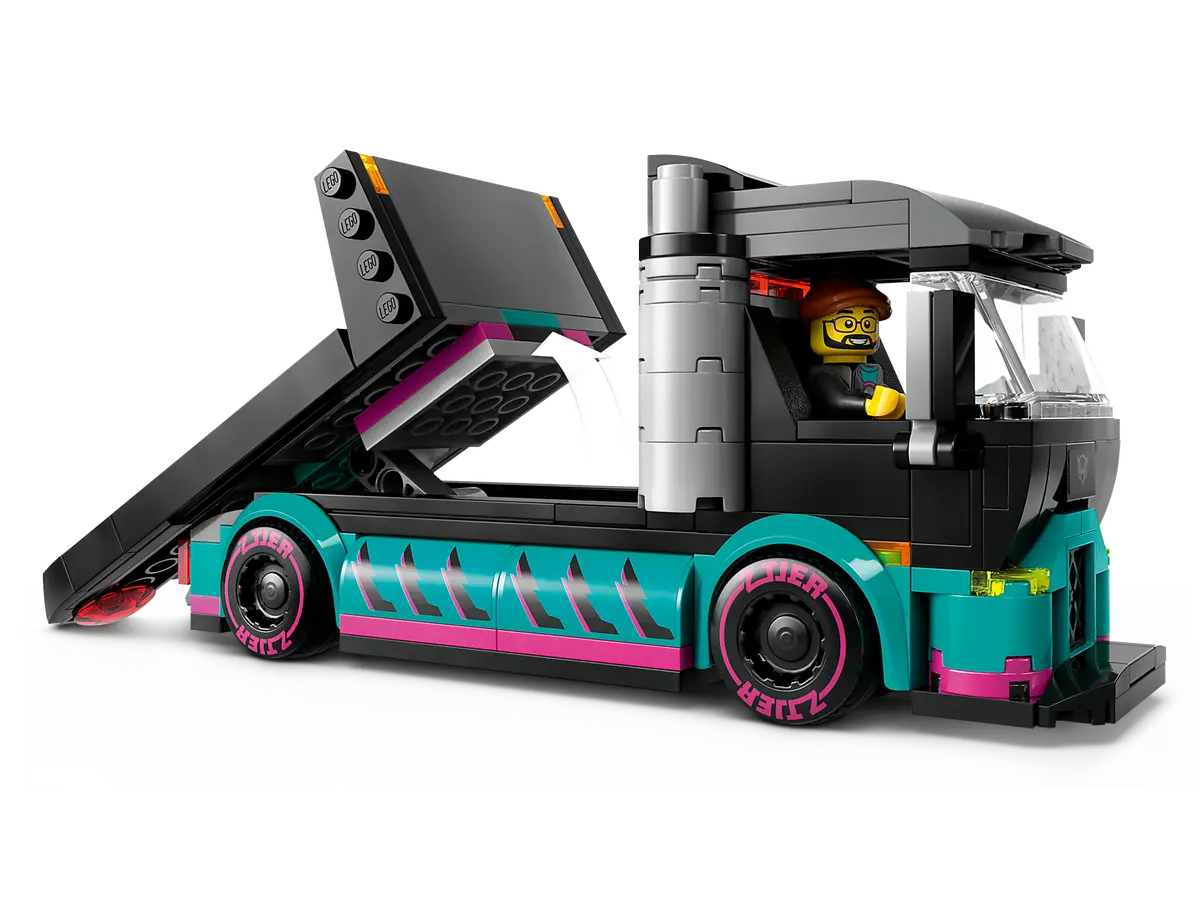 LEGO City 60406 Race Car and Car Carrier Truck
