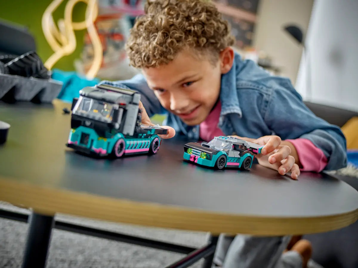 LEGO City 60406 Race Car and Car Carrier Truck