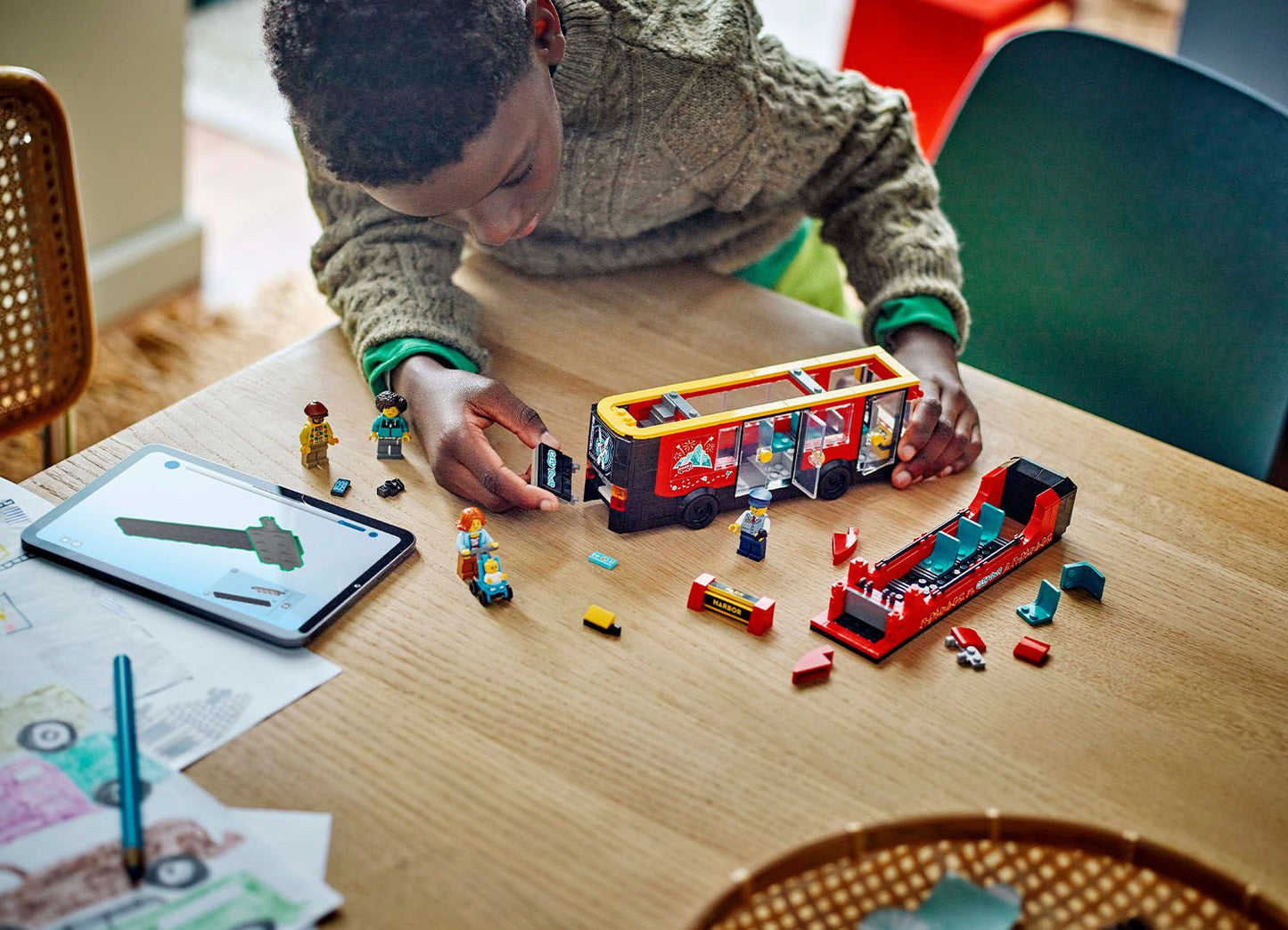 LEGO City 60407 Red Double-Decker Sightseeing Bus