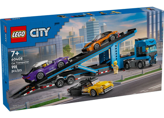 LEGO City 60408 Car Transporter Truck with Sports Cars