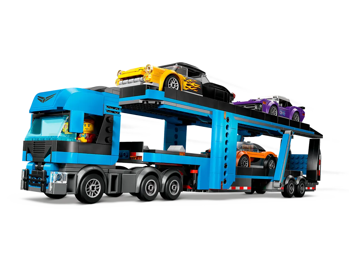 LEGO City 60408 Car Transporter Truck with Sports Cars