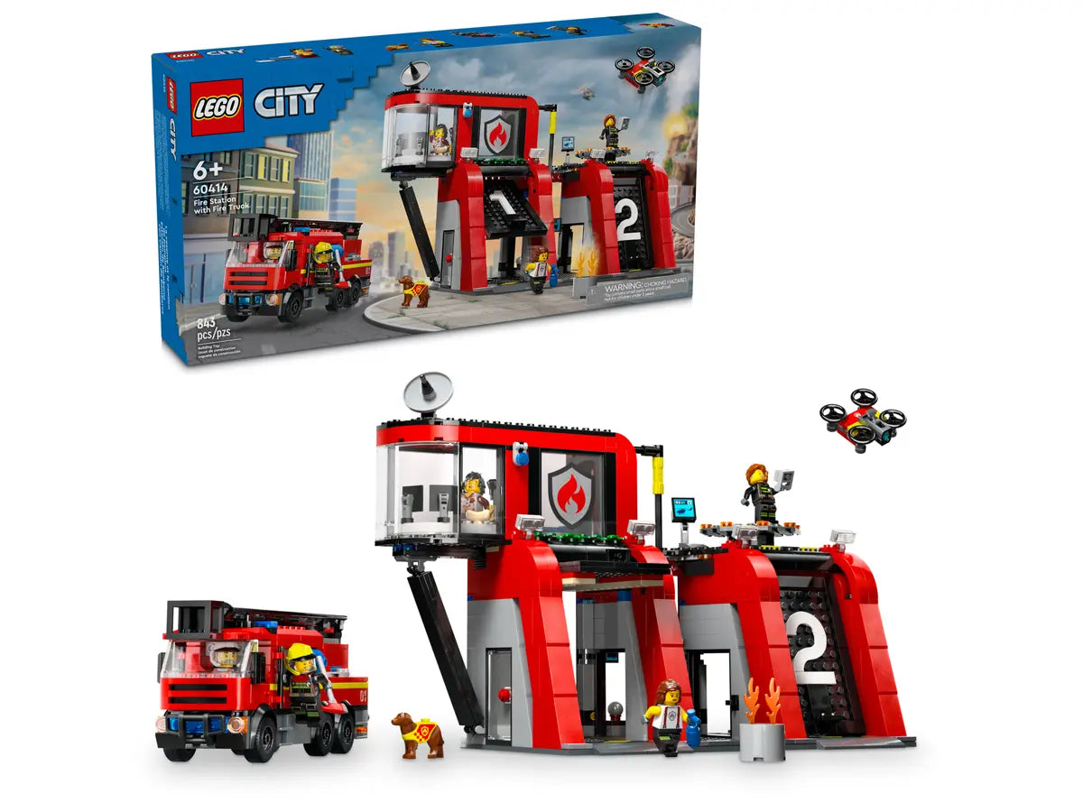 LEGO City 60414 Fire Station with Fire Engine