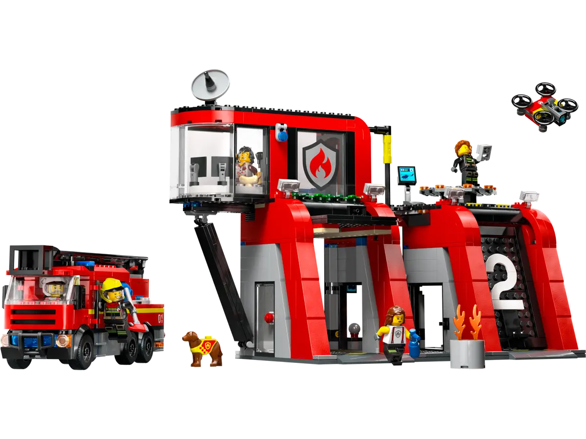 LEGO City 60414 Fire Station with Fire Engine