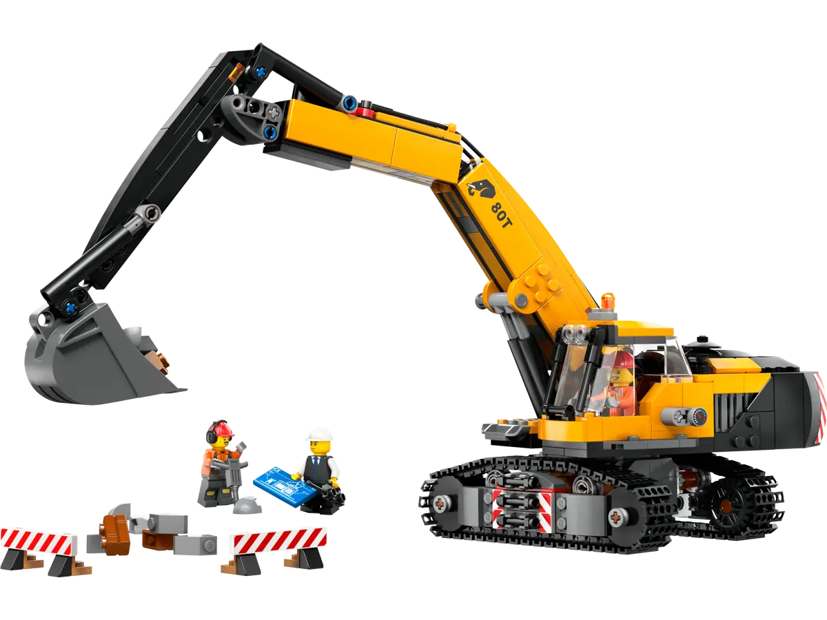 LEGO City 60420 Yellow Construction Excavator