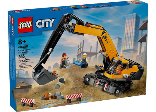 LEGO City 60420 Yellow Construction Excavator