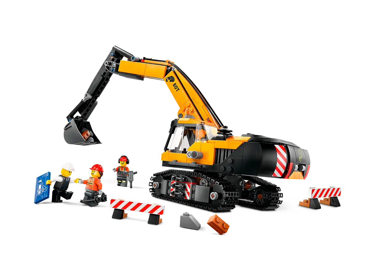 LEGO City 60420 Yellow Construction Excavator