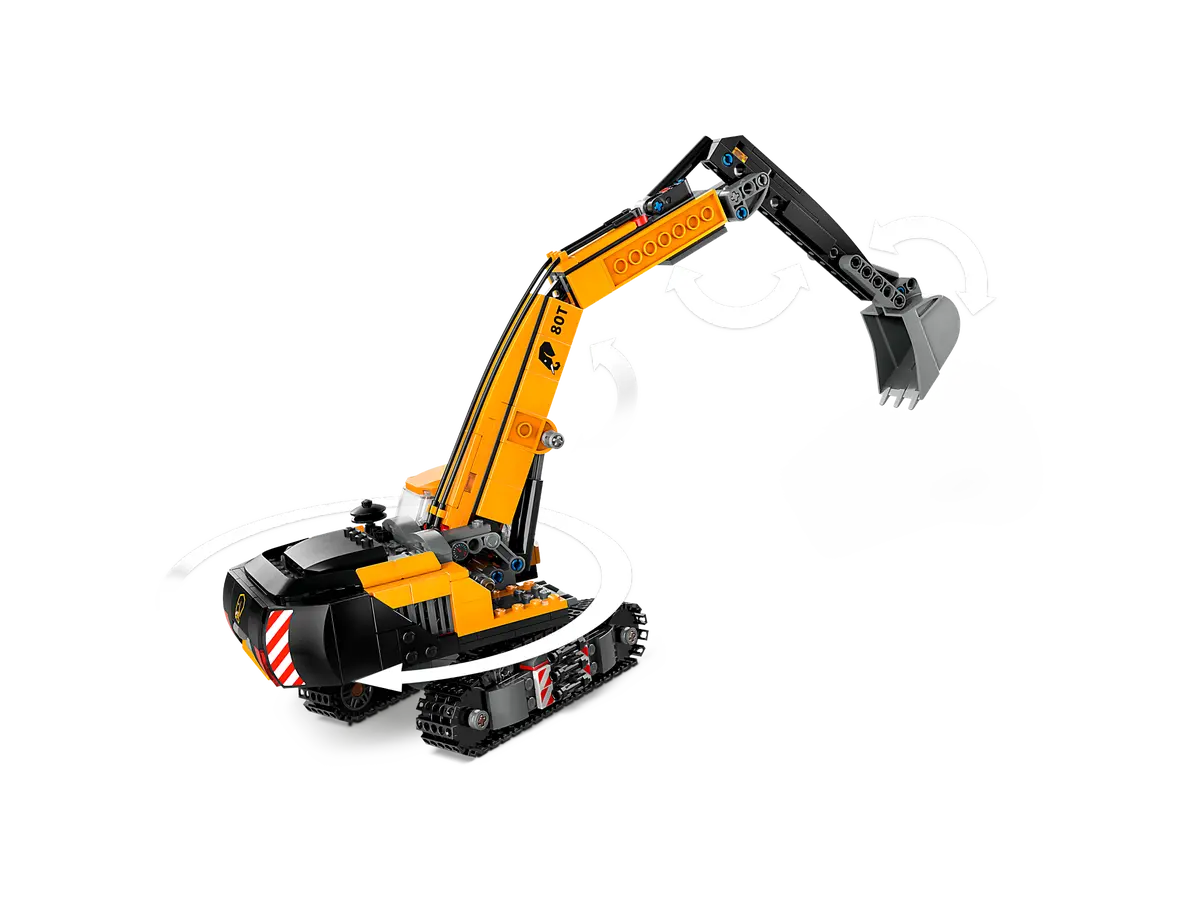 LEGO City 60420 Yellow Construction Excavator
