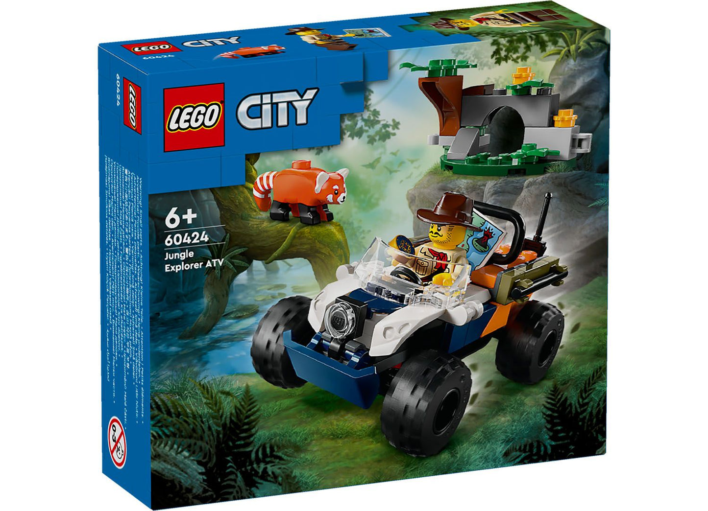 LEGO City 60424 Jungle Explorer ATV Red Panda Mission