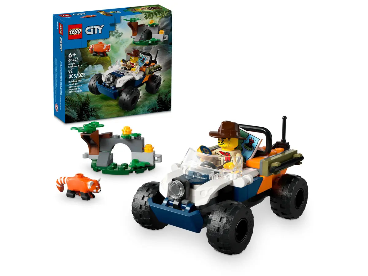 LEGO City 60424 Jungle Explorer ATV Red Panda Mission