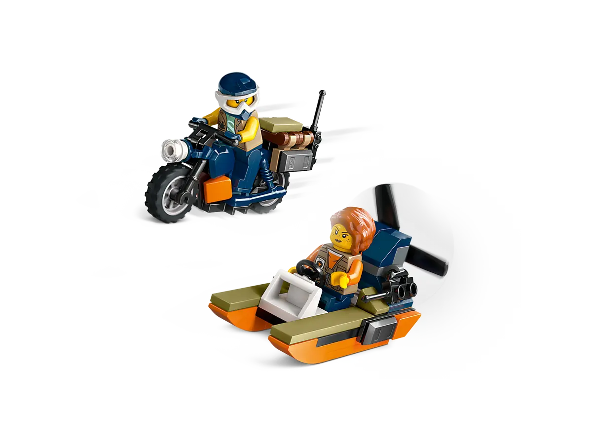LEGO City 60437 Jungle Explorer Helicopter at Base Camp