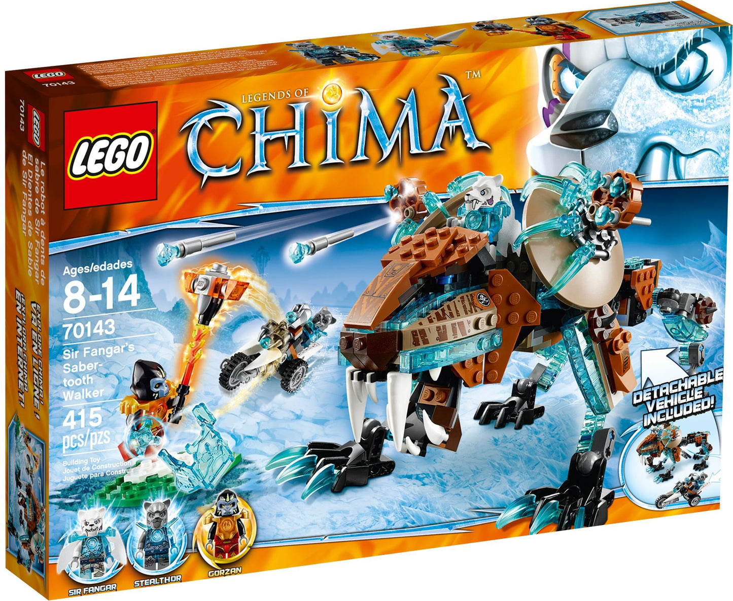 LEGO Chima 70143 Sir Fangar's Saber-tooth Walker