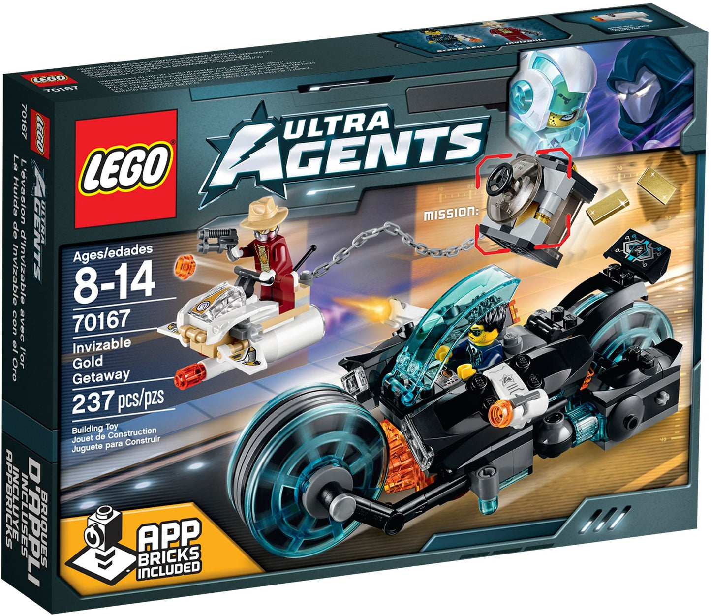 LEGO Ultra Agents 70167 Invizable Gold Gateway