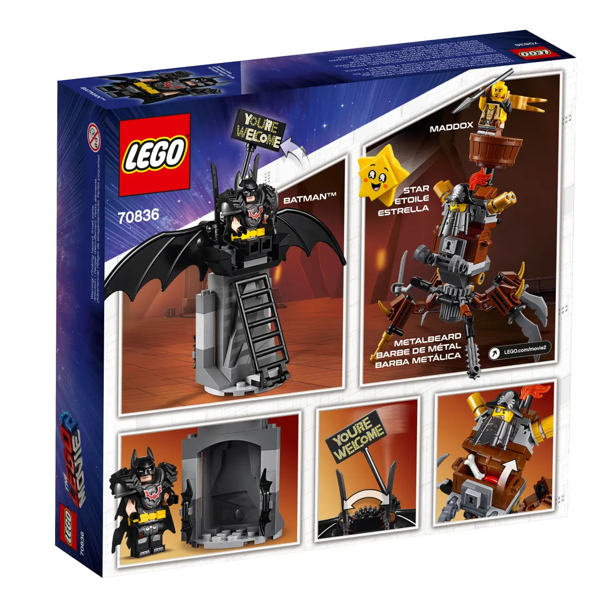 LEGO Movie 2 70836 Battle-Ready Batman and MetalBeard