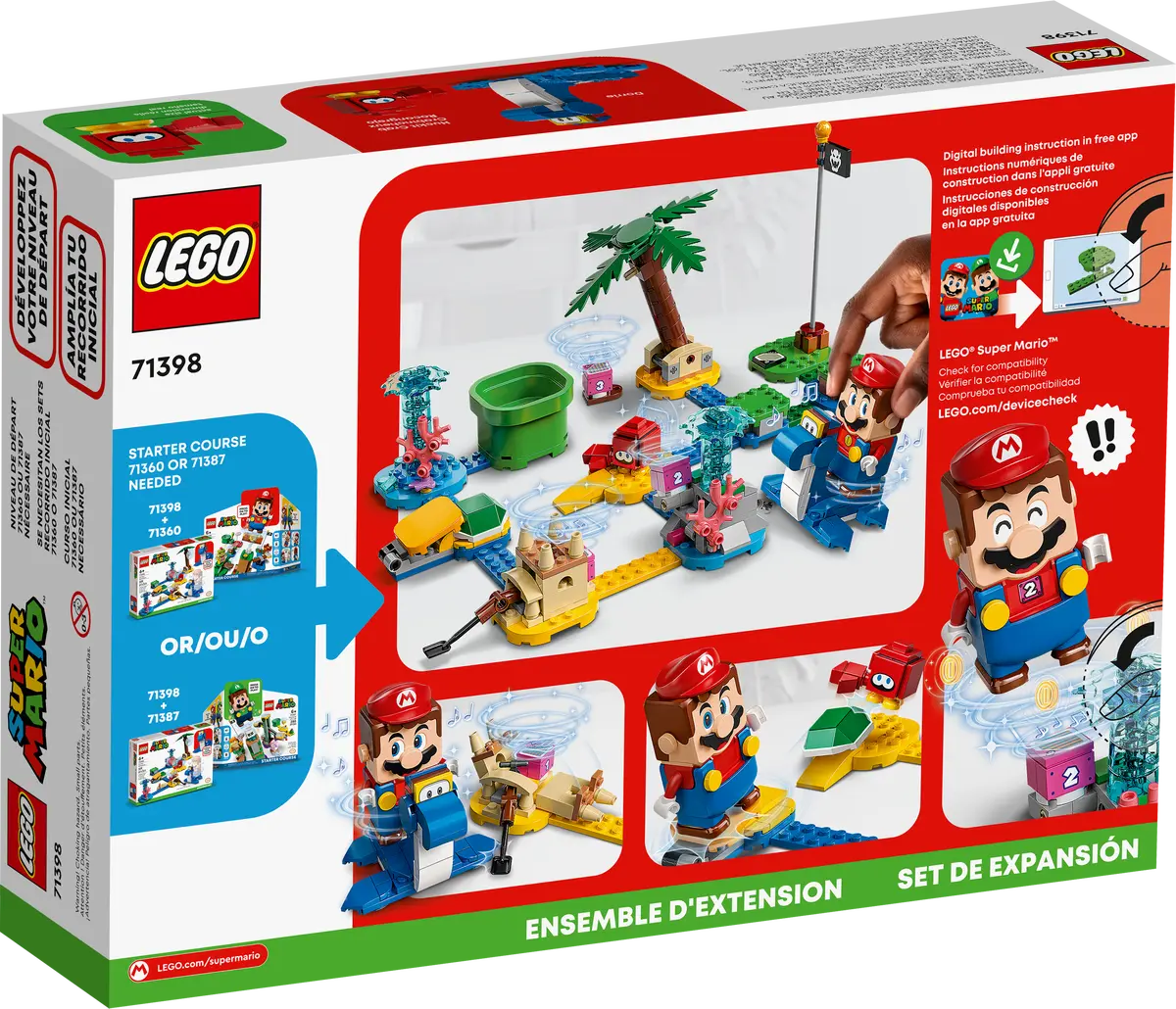 LEGO Super Mario 71398 Dorrie's Beachfront Expansion