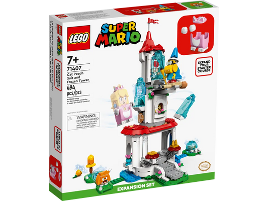 LEGO Super Mario 71407 Cat Peach Suit and Frozen Tower