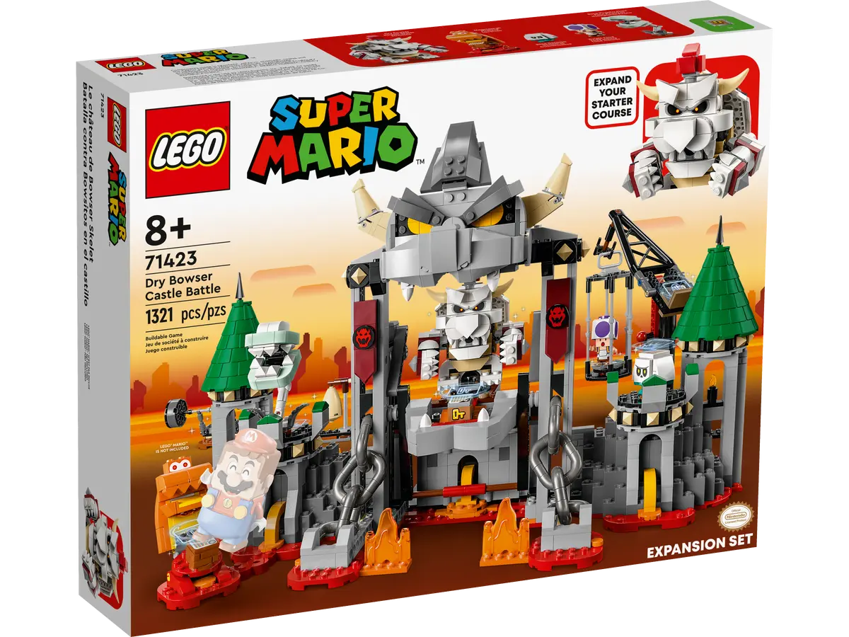 LEGO Super Mario 71423 Bones Bowser's Fortress Battle