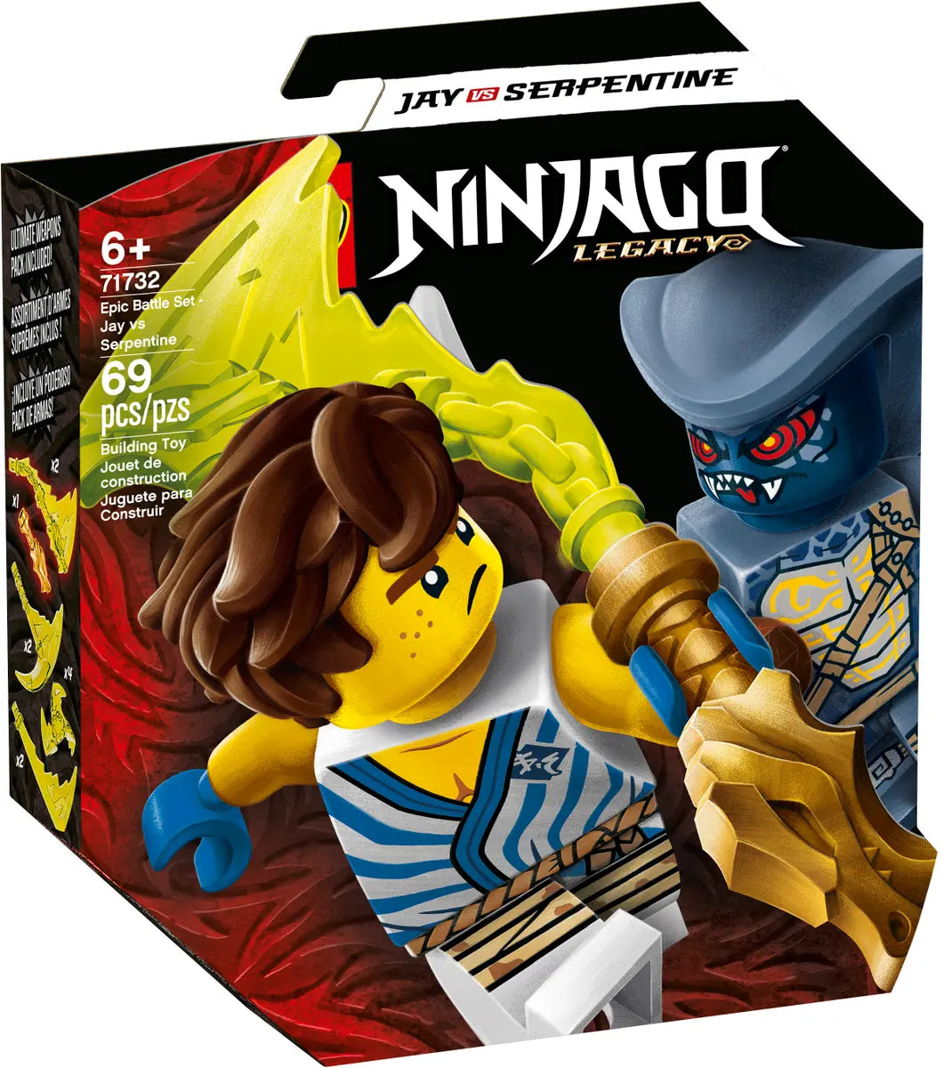 LEGO Ninjago 71732 Epic Battle Set: Jay vs Serpentine