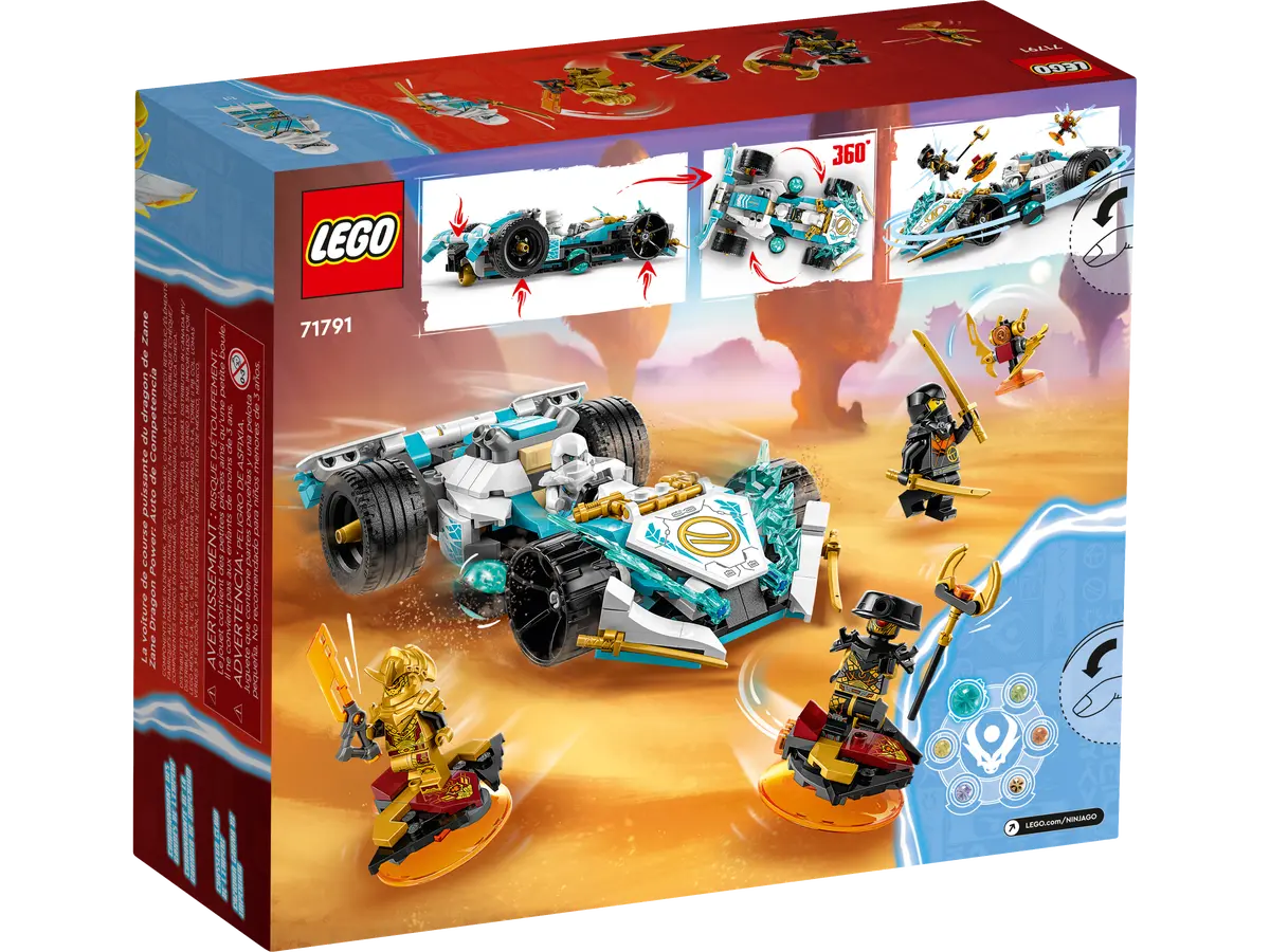 LEGO Ninjago 71791 Zane's Dragon Power Spinjitzu Race Car