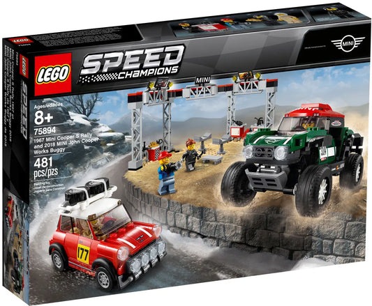 LEGO Speedchampions 75894 1967 Mini Cooper S Rally and 2018 MINI John Cooper Works Buggy