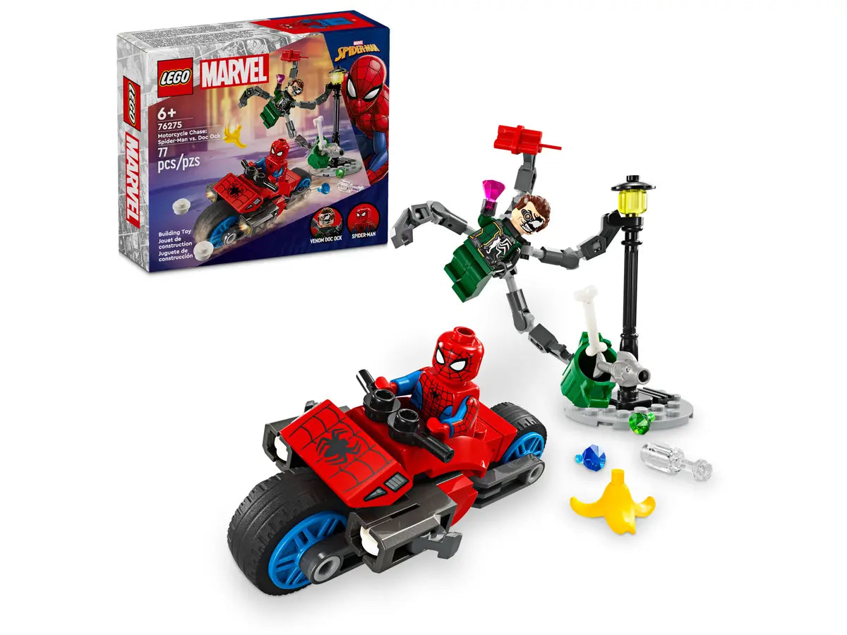 LEGO Marvel 76275 Motorcycle Chase: Spider-Man vs. Doc Ock