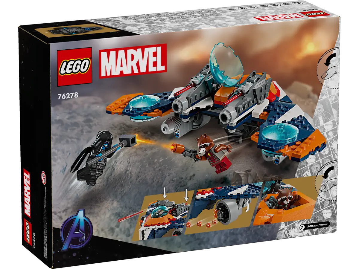 LEGO Marvel 76278 Rocket’s Warbird vs. Ronan