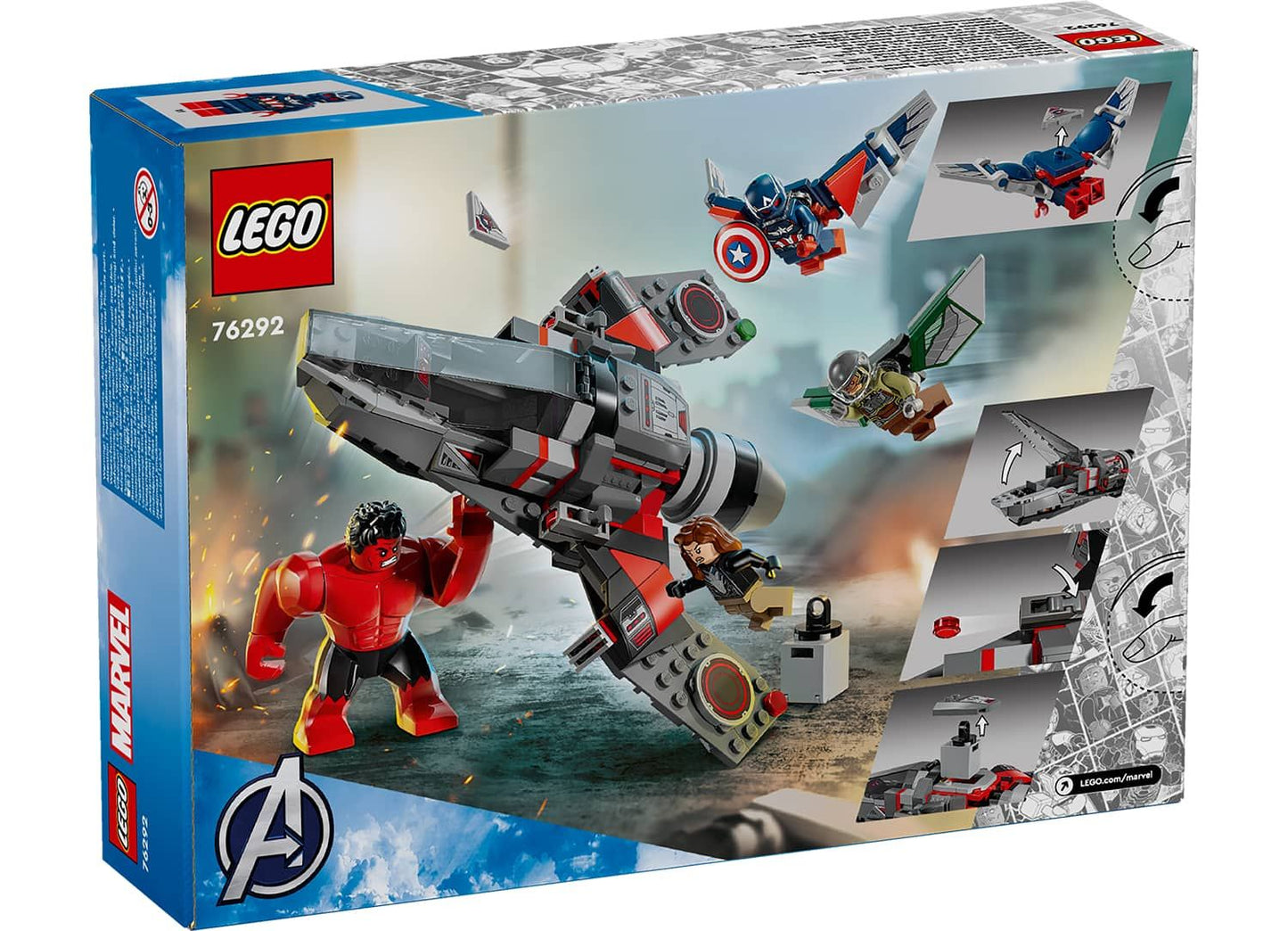 LEGO Marvel 76292 Captain America vs. Red Hulk Battle