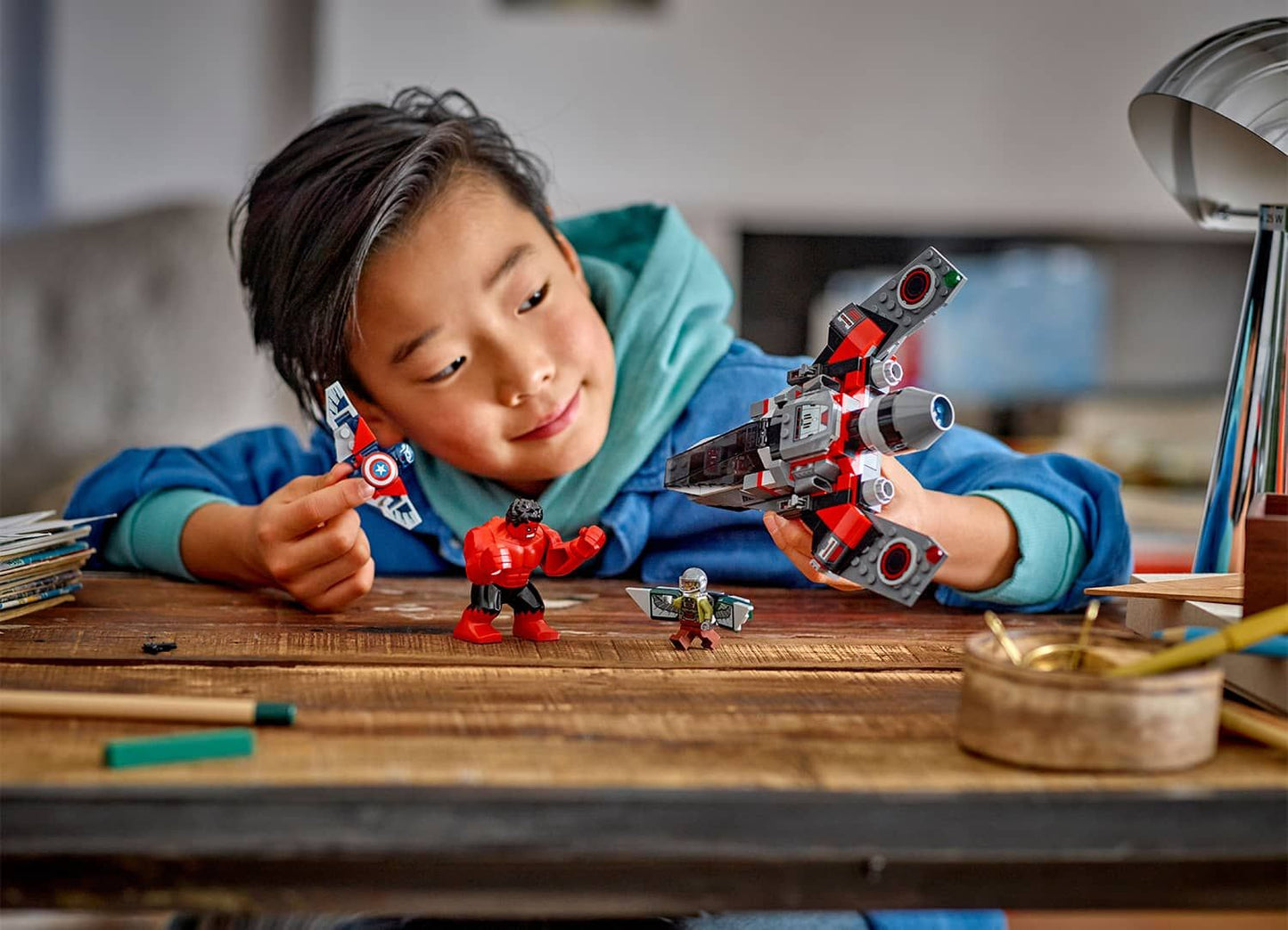 LEGO Marvel 76292 Captain America vs. Red Hulk Battle
