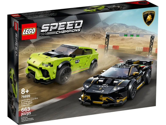 LEGO Speedchampions 76899 Lamborghini Urus ST-X and Lamborghini Huracán Super Trofeo EVO