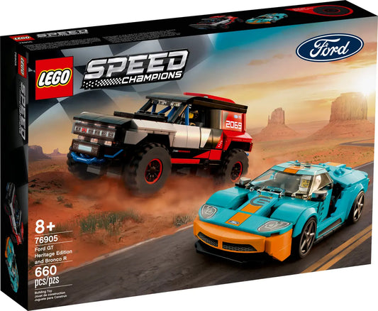 LEGO Speedchampions 76905 Ford GT Heritage Edition and Bronco R