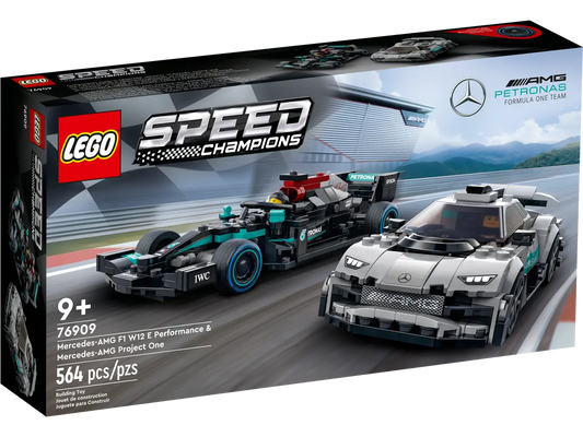 LEGO Speedchampions 76909 Mercedes-AMG F1 W12 E Performance and Mercedes-AMG Project One