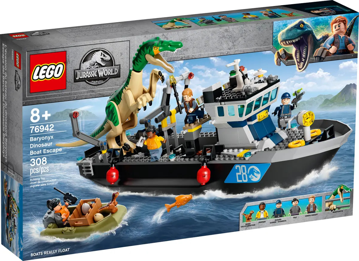 LEGO Jurassic World 76942 Baryonyx Dinosaur Boat Escape