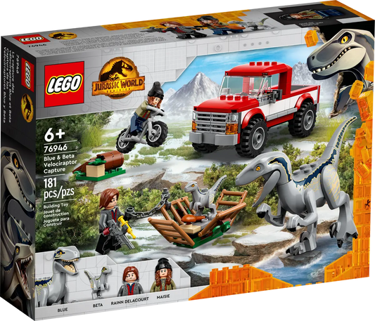 LEGO Jurassic World 76946 Blue & Beta in Velociraptor Trap